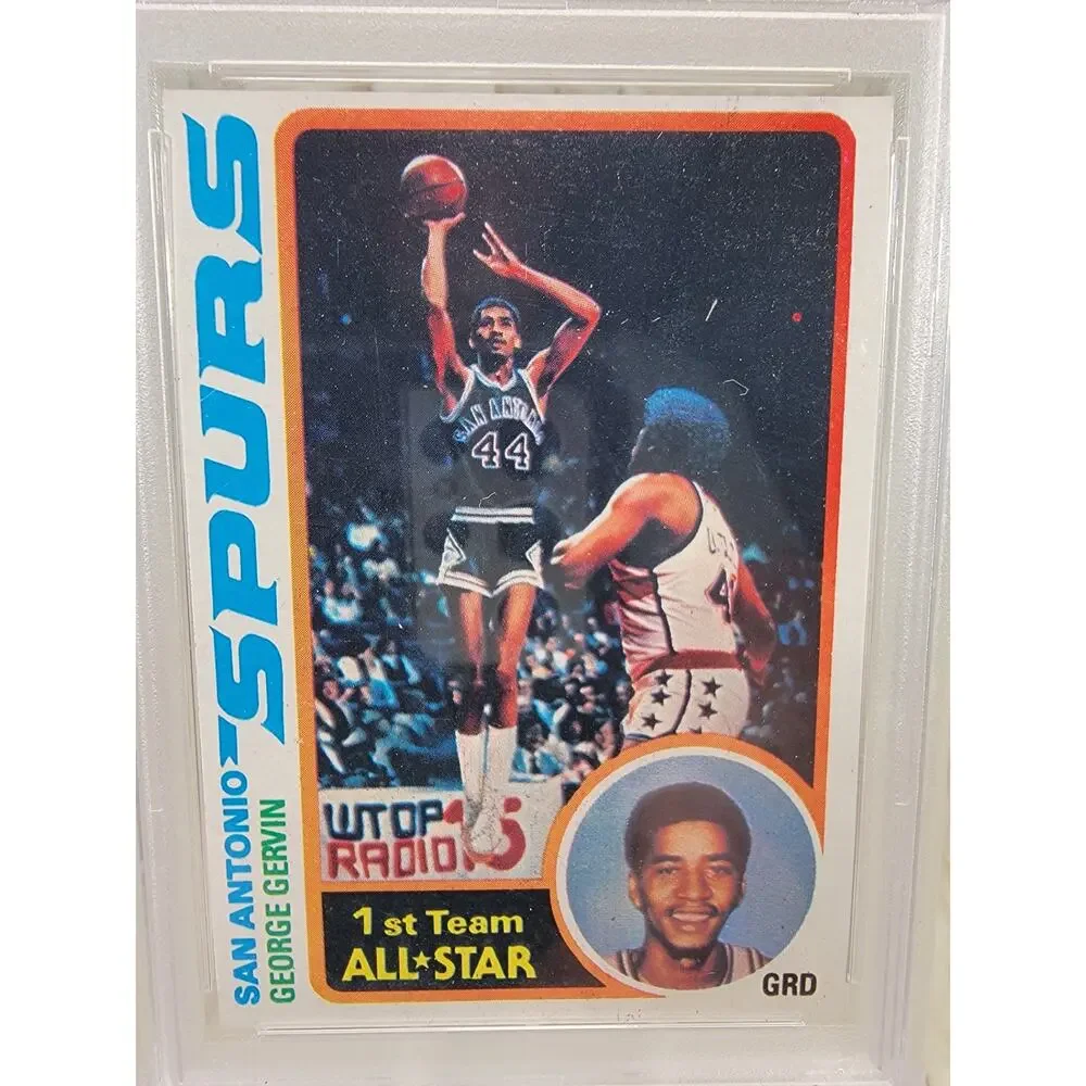 1978 Topps George Gervin PSA EX_MT 6 Card #20 NBA HOF San Antonio Spurs - Picture 5 of 5